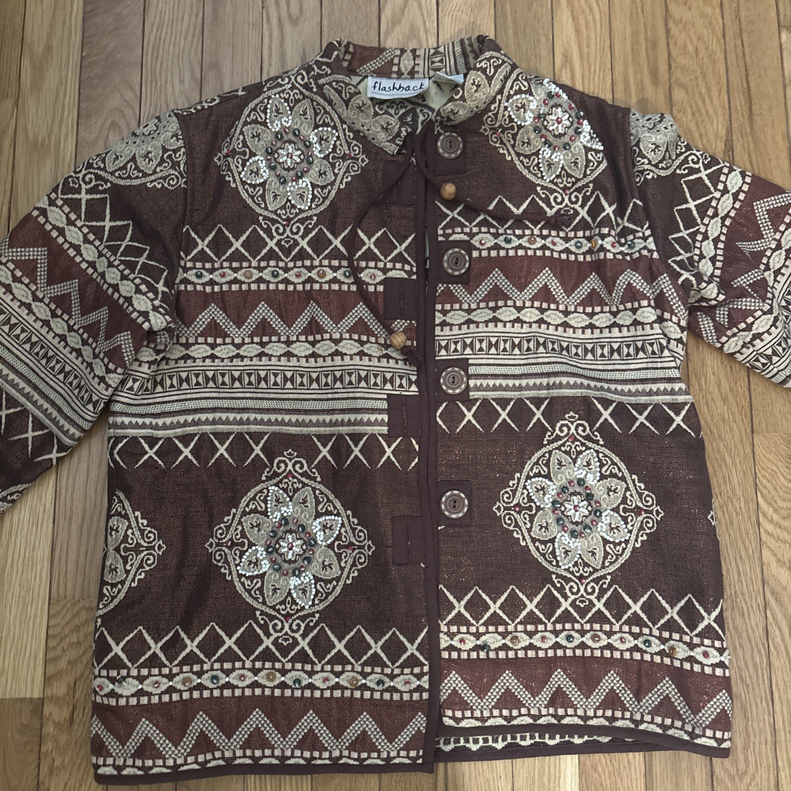 Flashback Jacket Medium Copper Brown Tapestry Bea… - image 1