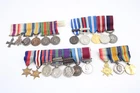 Mounted Medal Groups WW1 1914-15 Star Trio Military Cross RAF LSFC Etc x 4