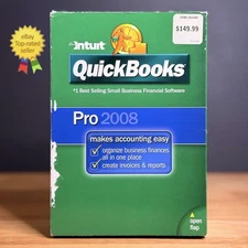 QUICKBOOKS Desktop Pro 2008 Accounting Windows US Version Full Retail - TESTED