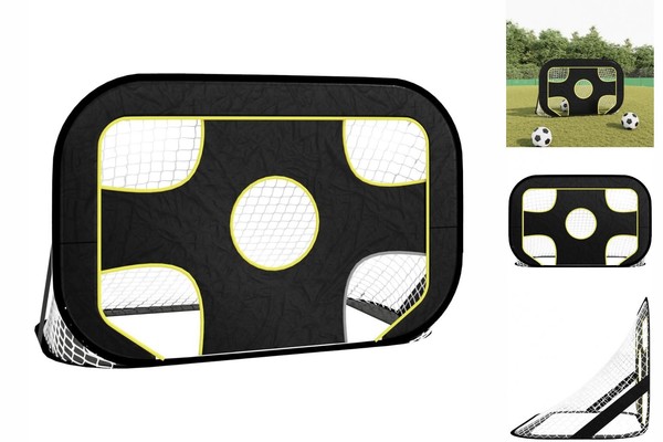 FußBalltor Mit Torwand 120X80X80 Cm Polyester-image