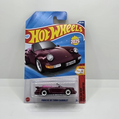 Porsche 911 Turbo Cabriolet #239 Then and Now 10/10 2025 Hot Wheels Case N