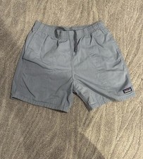 Patagonia Baggies Shorts 4  Unlined Kids Boys XL 14 Aqua Blue Hiking Outdoors