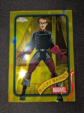2025 Topps Chrome Marvel Bucky Barnes #124 - Yellow Lava Refractor