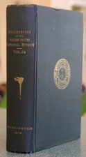 Proceedings of the U.S. National Museum, Vol. 54, 1919, illustrated hardcover