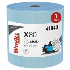 WypAll Power Clean X80 Heavy Duty Cloths, Extended Use Cloths Jumbo Roll,...