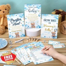 Sherr 476pc Bear Baby Shower Games Pack with Pacifier Hunt