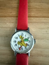 Vintage Sesame Street Big Bird Swiss Watch, Not Tested, Children's Watch