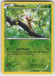 Weedle Reverse Holo Common XY Base Set 3/146