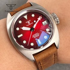 Tandorio 36mm Dive Military Automatic Mechanical Watch for Men Domed Sapphire