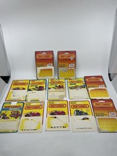 Vintage 1980s Matchbox Cardbacks Lot Of 12 Cards Superfast Rollomatic No Cars