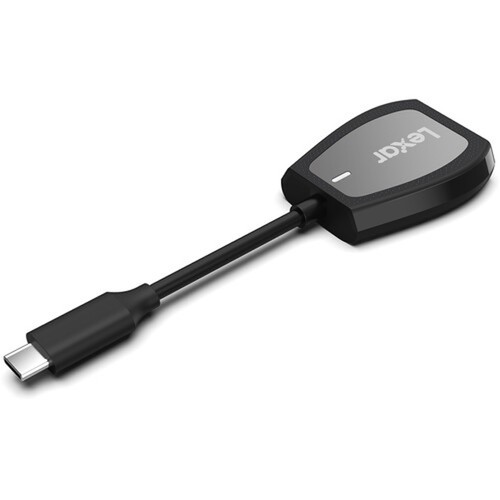 Lexar Pro USB-C czytnik dwugniazdowy (LRW470U-RNHNU) + pakiet pamięci 160 GB - Zdjęcie 5 z 11