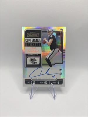 2023 Panini Contenders - Rookie Ticket RPS Aidan O'Connell Conference Ticket /75