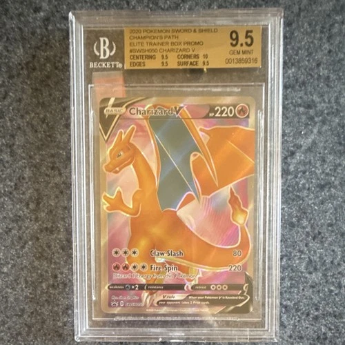 Pokémon TCG Charizard V SWSH260 Promo Holo Beckett 9.5 Sword & Shield 2020