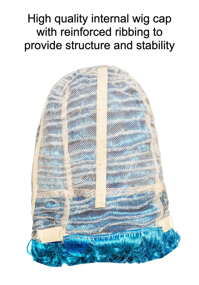 HandinHandCreations Marge Cartoon Blue Beehive Wig With Red Necklace – Tall... - Image 4 of 4