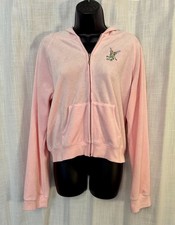 Disney : Pink Tinker Bell Hooded Full-Zip Jacket, XL fits like L 