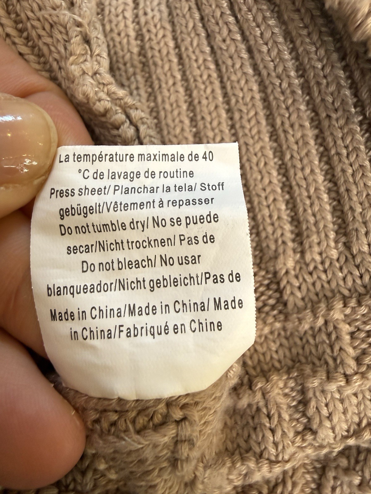 COOFANDY Shawl Collar Button Pullover Sweater Tan… - image 10