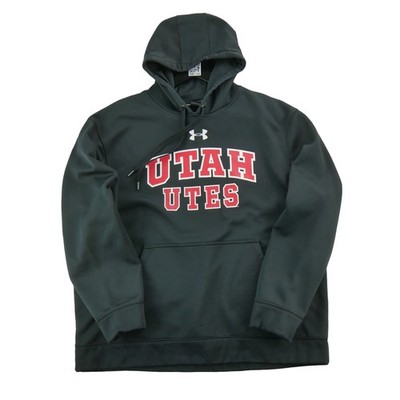 Under Armour Hoodie Utah Utes NCAA Herren Größe XL schwarz #QWE1348
