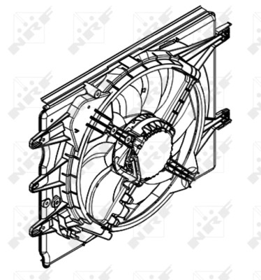NRF-OE 47596 Fan, engine cooling for FIAT