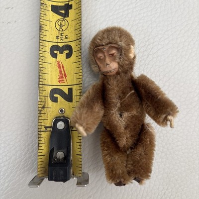 VINTAGE EARLY 1930's SCHUCO MINI METAL FACE MONKEY CHIMP 3  JOINTED WORKS 