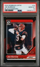 2024 PANINI DONRUSS OPTIC BLACK PANDORA #38 JOE BURROW 11/25 PSA 10