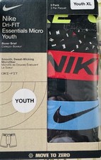 3 pack Nike Dri-FIT Boxer Briefs XL Youth