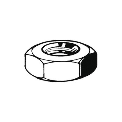 GRAINGER APPROVED M11380.160.0150 Thin,Stl,Znc,M16-1.50,24x8mm,CL4,50PK 38DG74