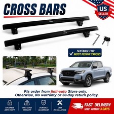 2pcs Roof Rack Cross Bars Fits For Honda Ridgeline 2017-2026 Pickup Black 2pcs Roof Rack Cross Bars Fits For Honda Ridgeline 2017-2026 Pickup Black