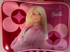 NUEVO CON ETIQUETAS TERMO Vintage Barbie Floral/Rosa Lados Suaves Cremallera Fiambrera y Termo #10140
