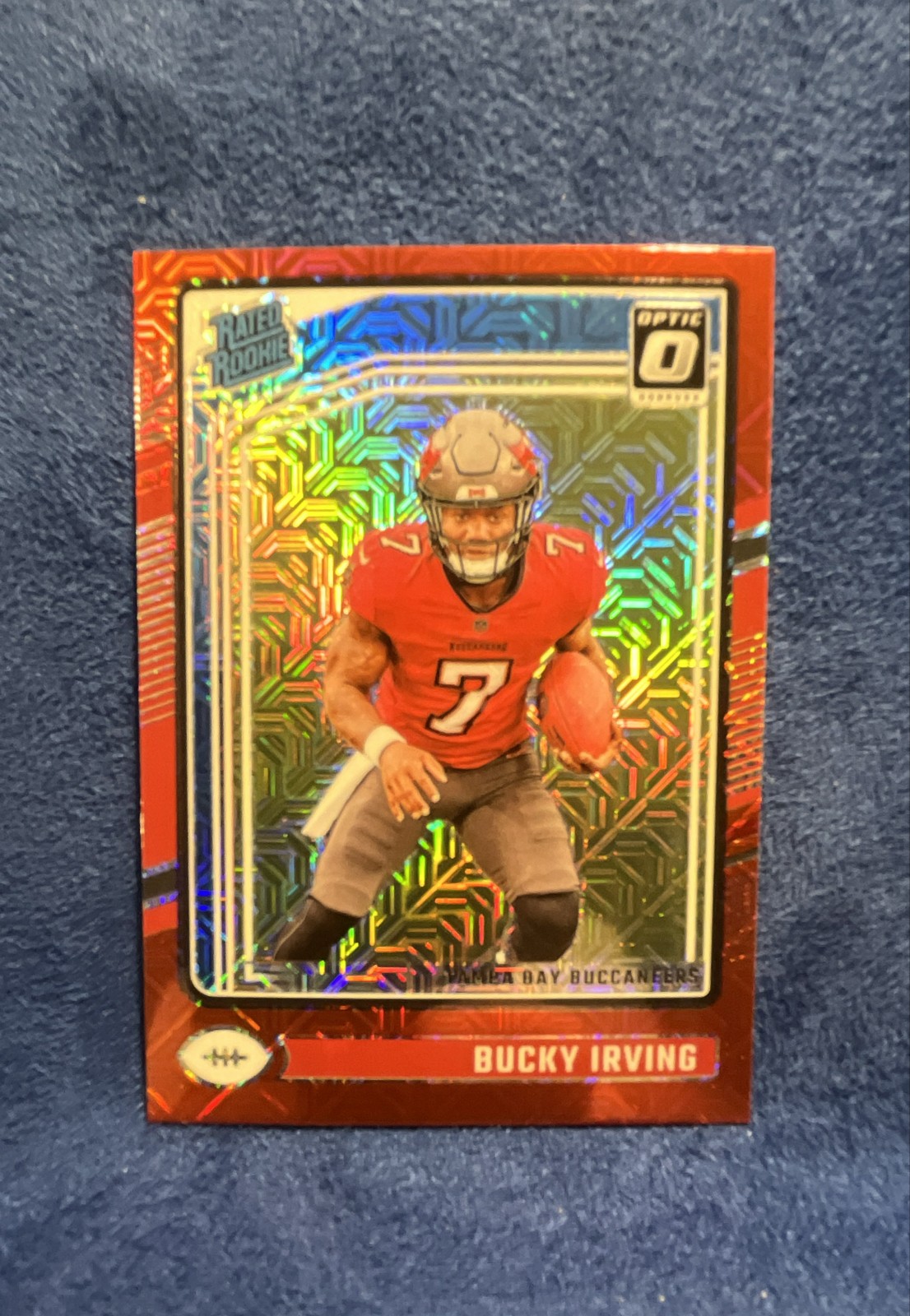 2024 Panini Donruss Optic - Rated Rookie Bucky Irving #216 Red Mojo Prizm (RC)