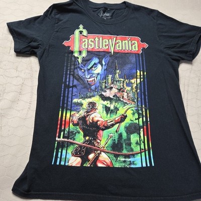 Castlevania NES Box Art Men's S Small Short Sleeve Konami Official 