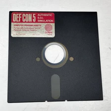 Defcon 5 Space Laser SDI Simulation Game C64/128 Disk 1987