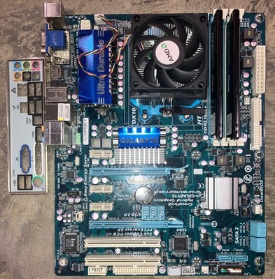 Gigabyte GA-MA790GPT-UD3H AM3 ATX Motherboard DDR3 W/ 4GB RAM & Phenom II TESTED