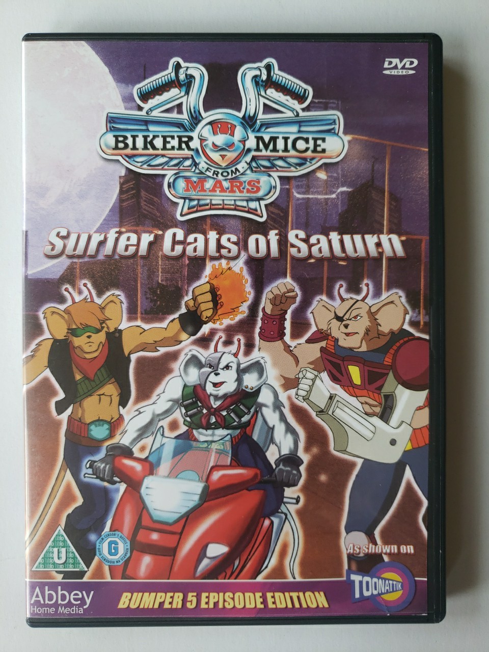 Biker Mice From Mars - Surfer Cats Of Saturn DVD In Excellent Condition Free P&P