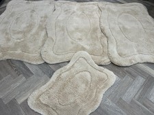 ROMANY GYPSY WASHABLE GERMAN MATS 30MM 70x110CM SET OF 4 RUGS BEIGE/BISCUIT 2025