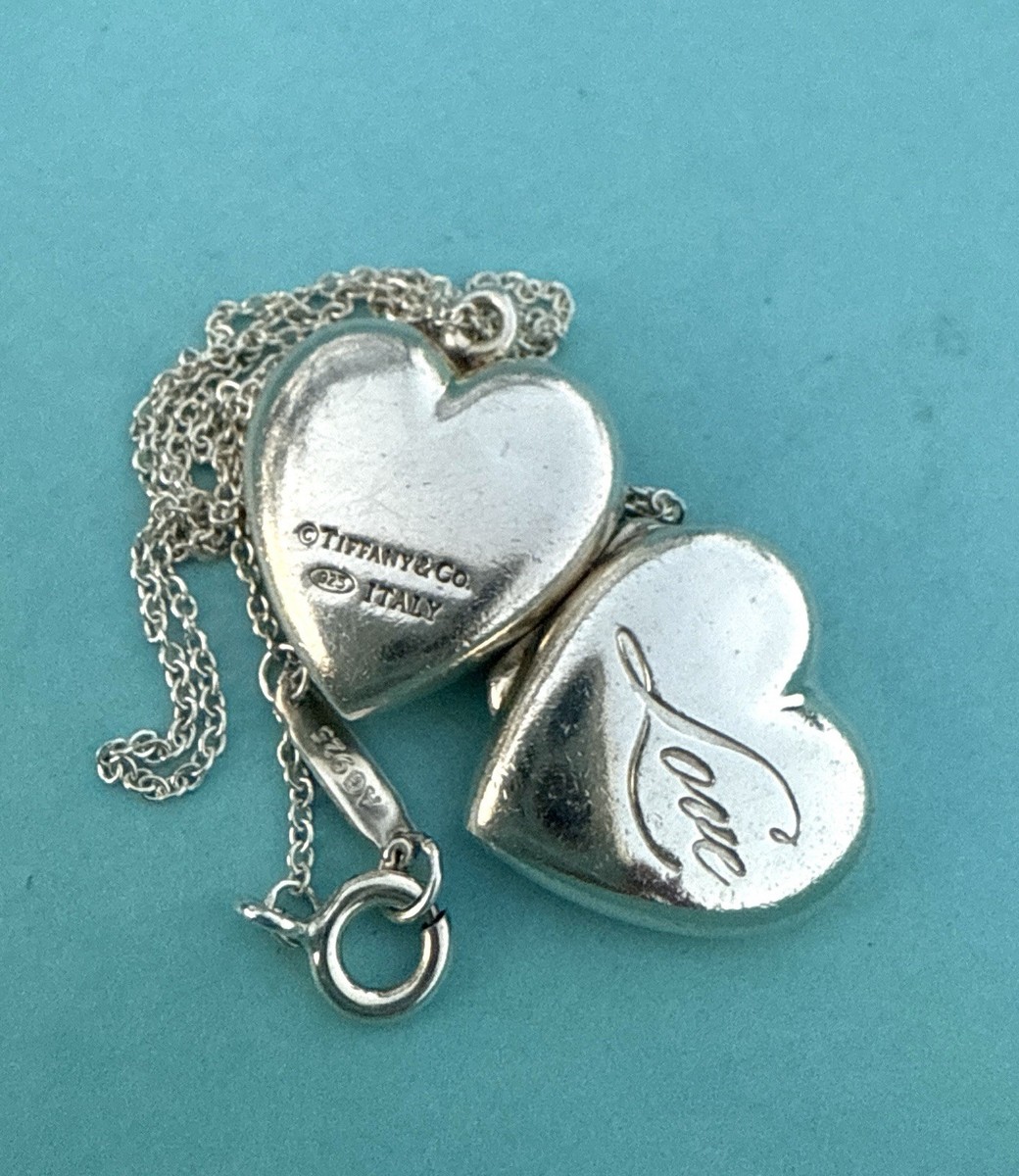 Graduation Rare Love Necklace Rare Tiffany Sterling Silver LOVE