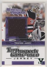 2013 ITG Heroes and Prospects Black Jersey Vault Emerald 1/1 Tristan Jarry rk1