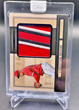 2025 Panini Three & Two CHRISTIAN MOORE Encased 3 Color Jersey Patch 04/15