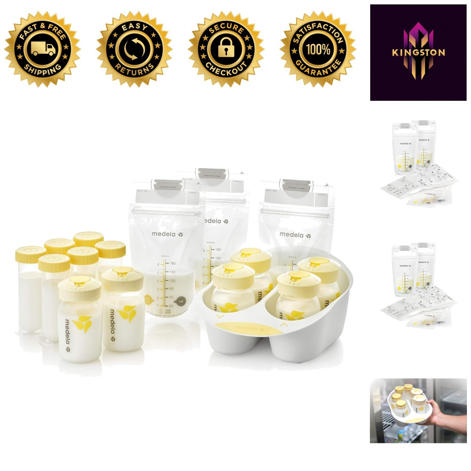 Effortless Breast Milk Organizer with 45 BPA-Free Components