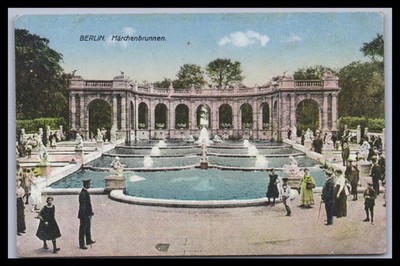 Postcard Berlin / fairytale fountain