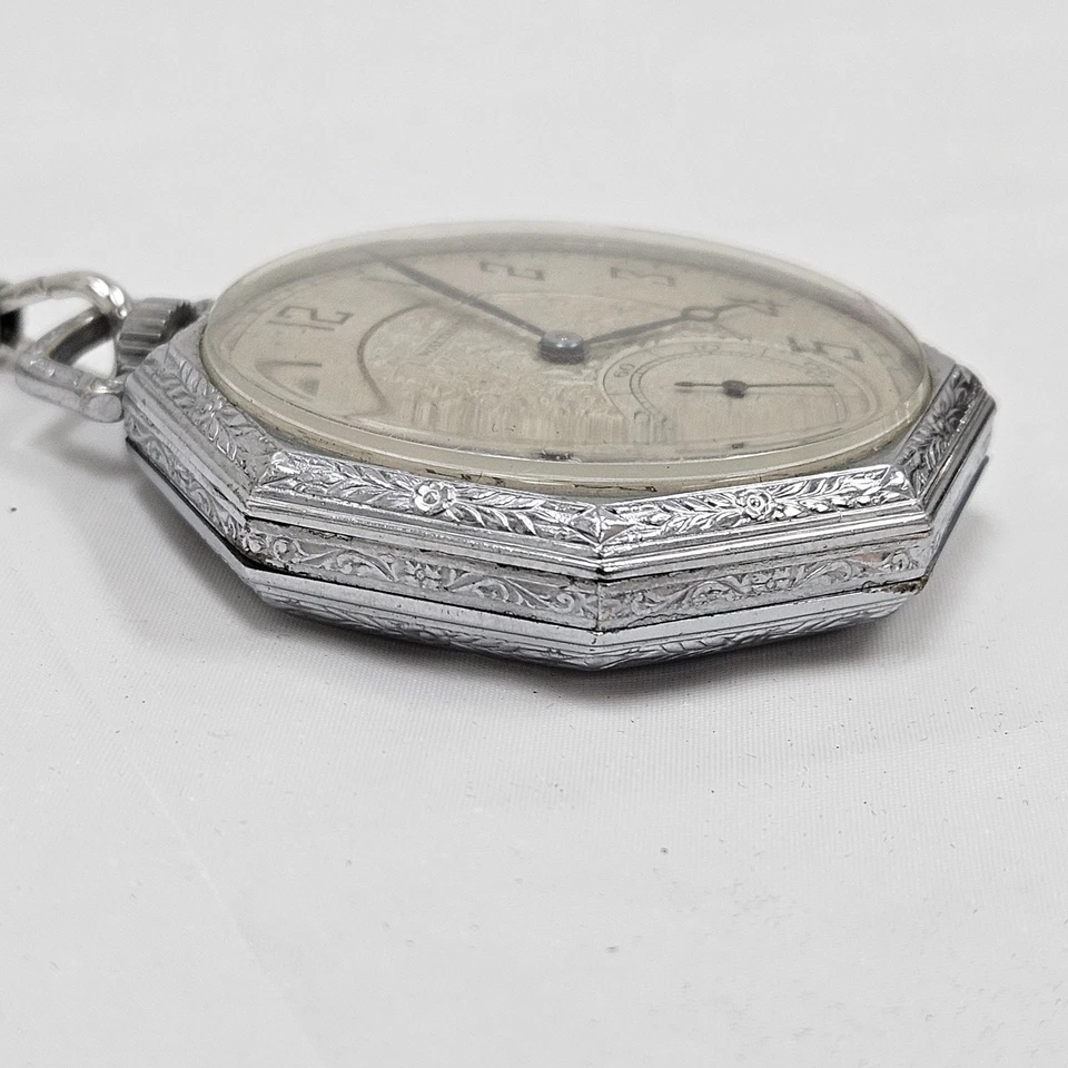 Antiguo Reloj Bolsillo Waltham 1925 Grado 225 Modelo 1894 12s 17j Piezas/Reparación Foto 2 de 3