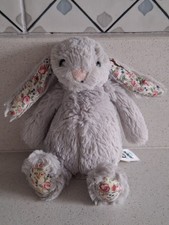 Jellycat Baby Blossom Silver Bunny - Tiny Bashful Grey Rabbit - 5”