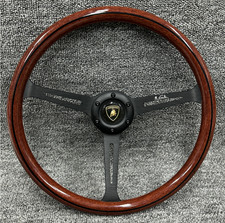 Momo Indy Lamborghini Peach Wood Steering Wheel 370mm Momo Indy Lamborghini Peach Wood Steering Wheel 370mm