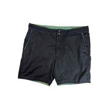 Robert Graham Swim Trunks Houndstooth Lined Quick Dry Classic Fit Men's Size 38