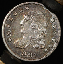 1834 Capped Bust Half Dime ANACS EF 45 Extremely Fine Silver 5c Coin Cert 808611