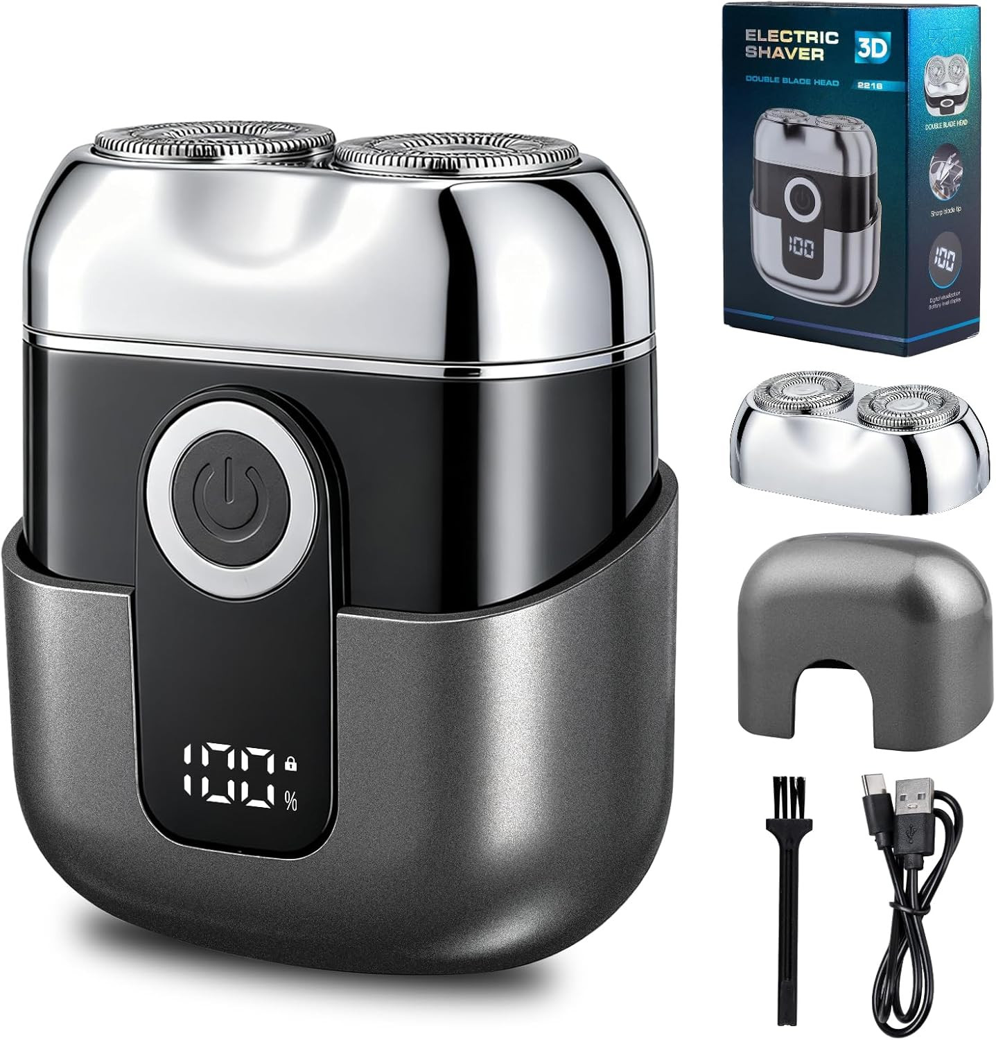 Mini Shaver USB-C per Uomo - Rasoio Elettrico Tascabile IPX6 2026