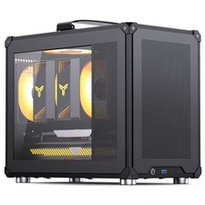 Image of Jonsbo C6 MAX PC Case, Mini Case, Micro-ATX, Tempered Glass - Black