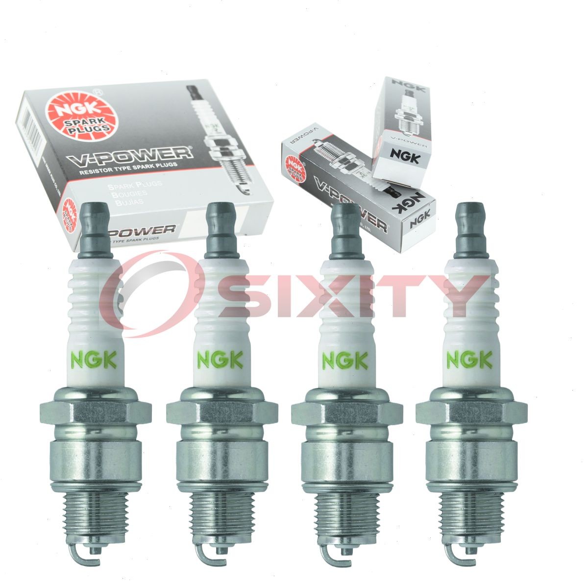 4 pc NGK 4838 BP8H-N-10 V-Power Spark Plugs for L76V 827M 33-816737Q tu