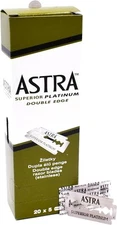 Astra Platinum Double Edge Safety Razor Blades,100 100 Count (Pack of 1) 