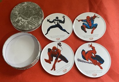 4er Set Offizielle Marvel Untersetzer & Vorratsdose Neu & Originalverpackt 