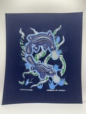 Platypus Playing Authentic Aboriginal Art - Danny Eastwood Fabric